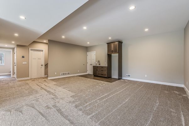 Empty room, Interior, Recessed Lighting