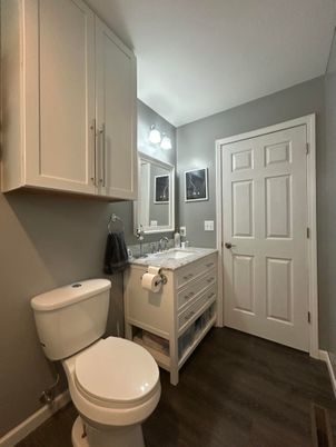 Bathroom, Interior, Wood Texture Flooring