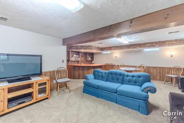 Interior, Living room, Wooden Beams
