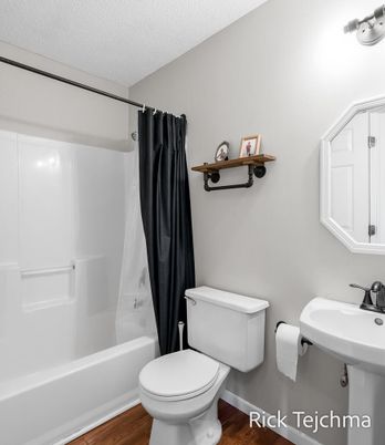 Bathroom, Interior, Wood Texture Flooring