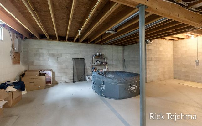 Interior, Stone Walls, Wooden Beams