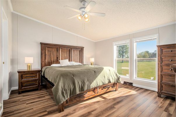 Bedroom, Interior, Wood Texture Flooring