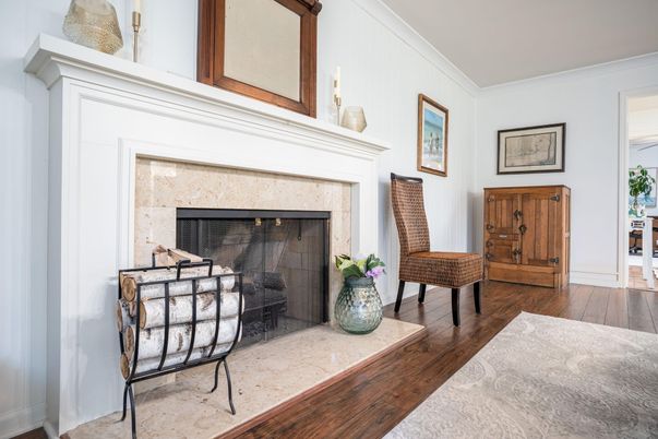 Fireplace, Interior, Wood Texture Flooring