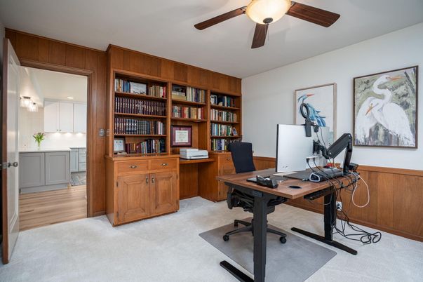 Home Office, Interior, Wood Texture Flooring