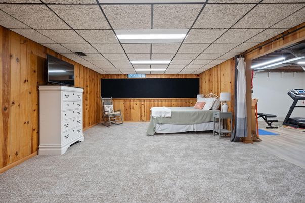 Bedroom, Fitness Equipment, Interior, Wooden Walls