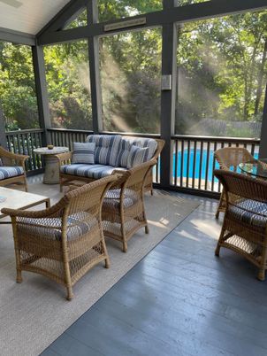 Interior, Sun Room, Wood Texture Flooring