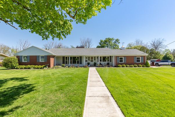 Exterior, Facade, Brick Facade, Ranch