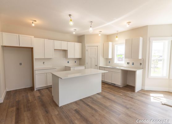 Interior, Kitchen, Wood Texture Flooring