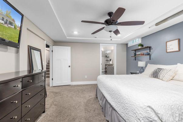 Bedroom, Interior, Recessed Lighting