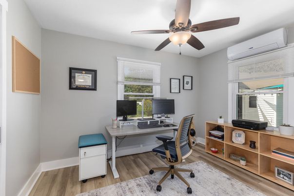 Home Office, Interior, Wood Texture Flooring