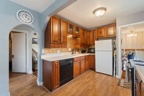 Interior, Kitchen, Wood Texture Flooring