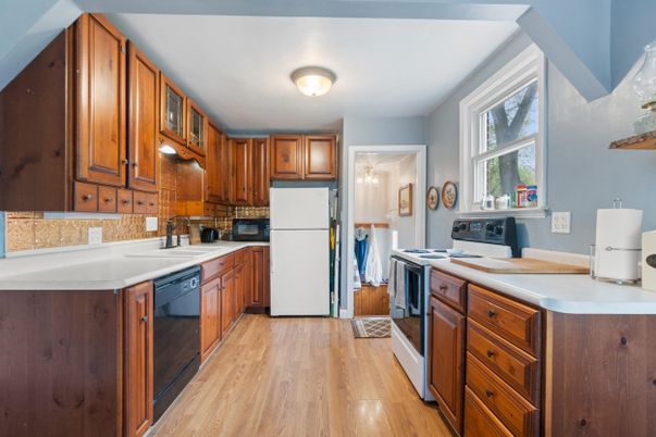 Interior, Kitchen, Wood Texture Flooring