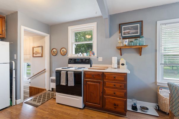 Interior, Kitchen, Wood Texture Flooring