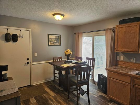 Dining room, Interior, Wood Texture Flooring