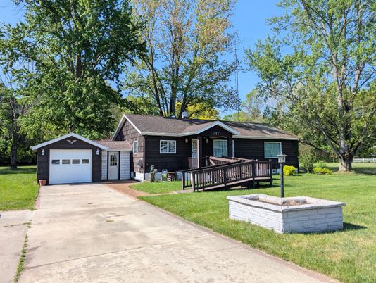 Backyard, Detached Garage, Exterior, Facade, Ranch