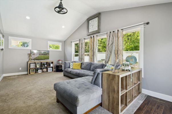 Interior, Living room, Recessed Lighting
