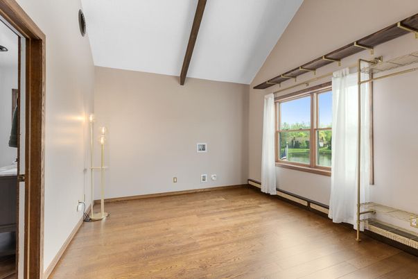 Empty room, Interior, Wooden Beams, Wood Texture Flooring