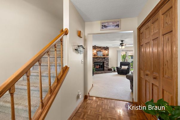 Fireplace, Interior, Wood Texture Flooring