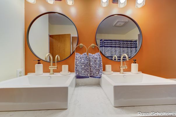 Bathroom, Dual Sink Vanities, Interior, Marble