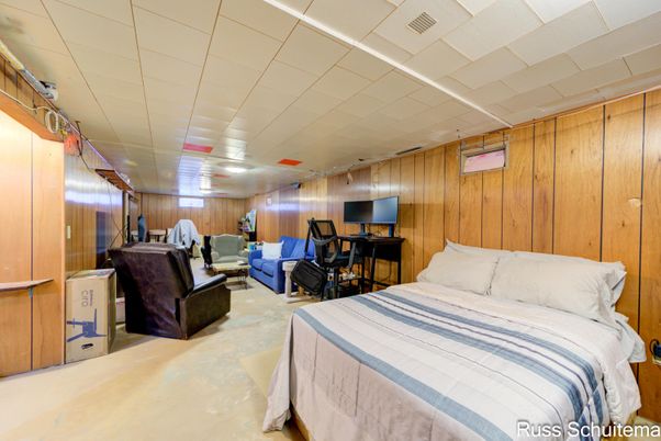 Bedroom, Interior, Wooden Walls