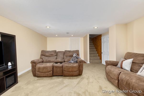 Interior, Living room, Recessed Lighting