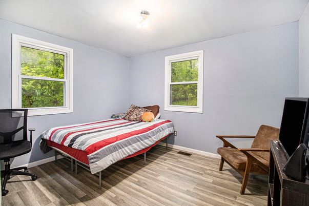 Bedroom, Home Office, Interior, Wood Texture Flooring