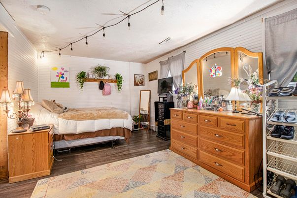 Bedroom, Interior, Wood Texture Flooring