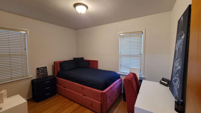 Bedroom, Home Office, Interior, Wood Texture Flooring