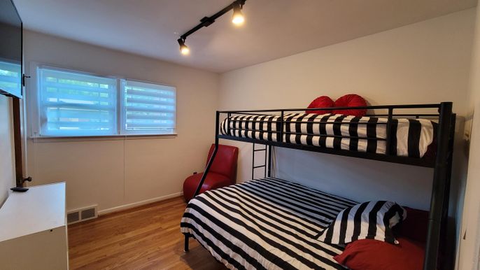 Bedroom, Interior, Wood Texture Flooring