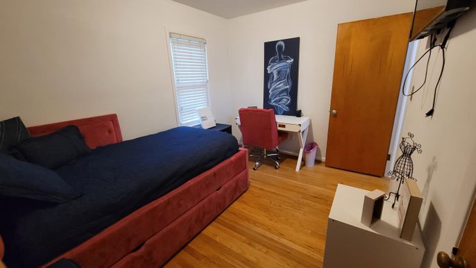 Bedroom, Home Office, Interior, Wood Texture Flooring