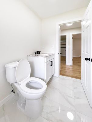 Bathroom, Interior, Marble, Wood Texture Flooring