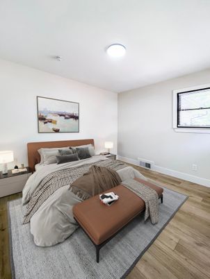 Bedroom, Interior, Wood Texture Flooring