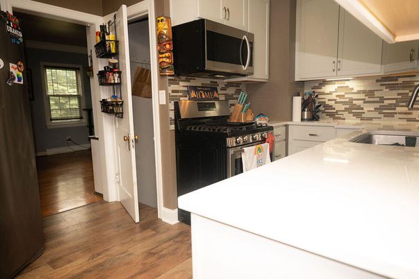 Interior, Kitchen, Wood Texture Flooring