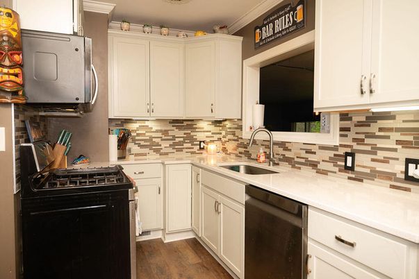 Interior, Kitchen, Wood Texture Flooring