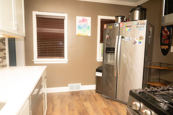 Interior, Kitchen, Wood Texture Flooring