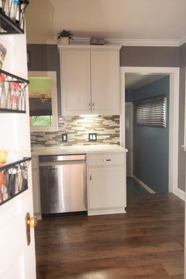 Interior, Kitchen, Wood Texture Flooring