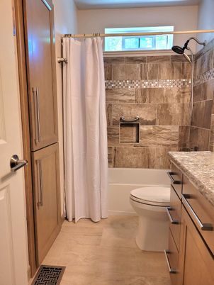 Bathroom, Interior, Wood Texture Flooring