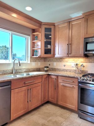 Interior, Kitchen, Recessed Lighting, Stainless Steel Appliances