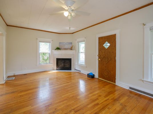 Empty room, Fireplace, Interior, Wood Texture Flooring