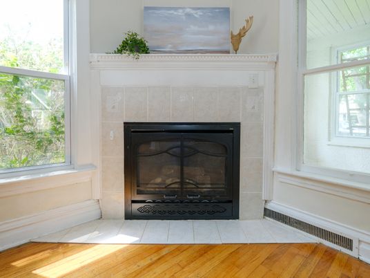 Fireplace, Interior, Wood Texture Flooring