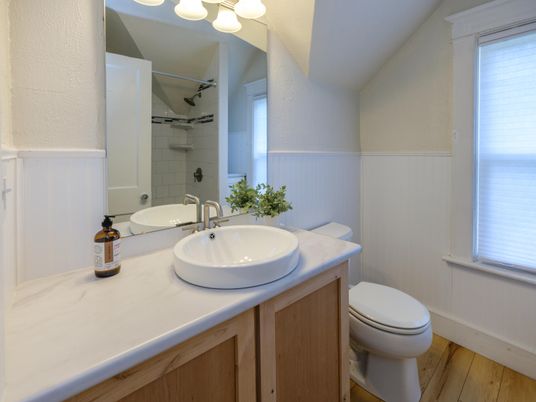 Bathroom, Interior, Wood Texture Flooring