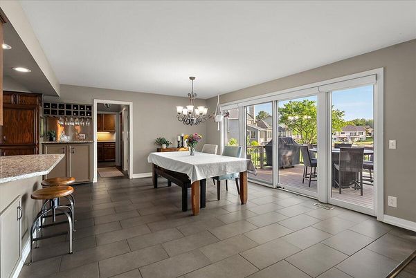 Chandelier, Dining room, Interior, Recessed Lighting