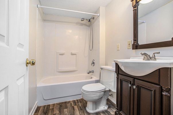 Bathroom, Interior, Wood Texture Flooring