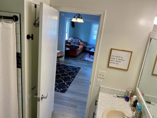 Bathroom, Interior, Wood Texture Flooring