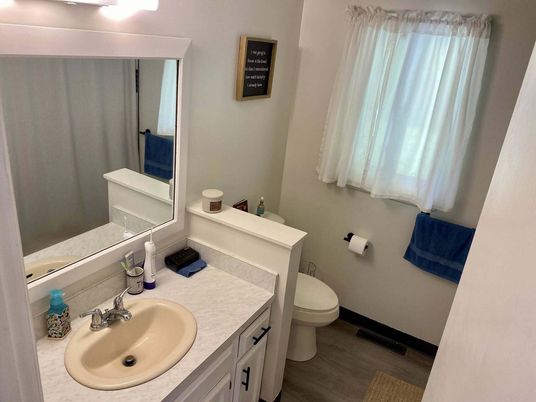 Bathroom, Interior, Wood Texture Flooring