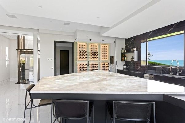 Interior, Kitchen, Marble, Marble Walls, Water, Wine Storage