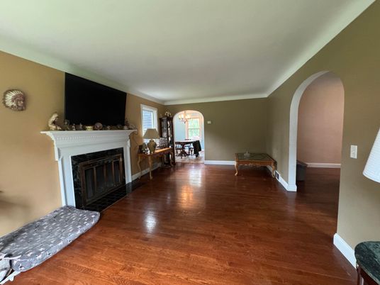 Fireplace, Interior, Wood Texture Flooring