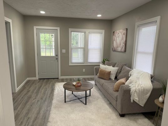 Interior, Living room, Recessed Lighting