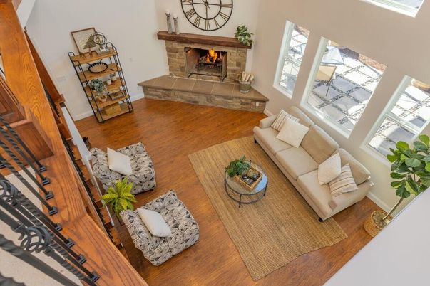 Fireplace, Interior, Living room, Wood Texture Flooring