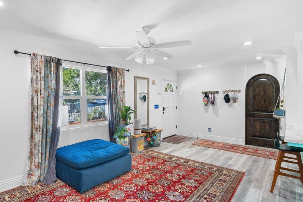 Interior, Recessed Lighting, Wood Texture Flooring